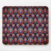 Paisley like Colorful Jewel Pattern Mousepad (Vorne)