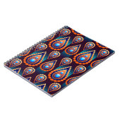 Paisley like Colorful Jewel Pattern Notizblock (Linke Seite)