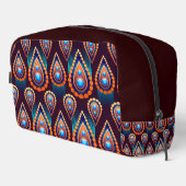 Paisley like Colorful Jewel Pattern Waschbeutel (Rechte Ecke)