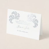 Paisley-like Fraktal Art Design on Gray Folienkarte (Vorderseite)