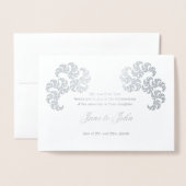 Paisley-like Fraktal Art Design on Gray Folienkarte (Vorderseite mit Umschlag)