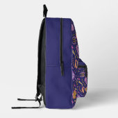 Paisley Lila Bedruckter Rucksack (Links)