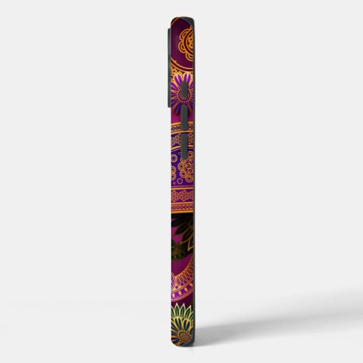 Paisley Lila Case-Mate iPhone Hülle (Rückseite / Links)