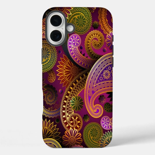 Paisley Lila Case-Mate iPhone Hülle (Rückseite)