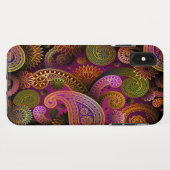 Paisley Lila Case-Mate iPhone Hülle (Rückseite (Horizontal))