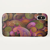 Paisley Lila Case-Mate iPhone Hülle (Rückseite (Horizontal))
