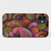 Paisley Lila Case-Mate iPhone Hülle (Rückseite (Horizontal))