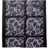 Paisley lila Duschvorhang (Vorderseite)