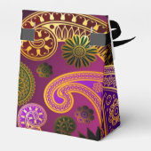 Paisley Lila Geschenkschachtel (Rückseite)