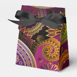 Paisley lila geschenkschachtel