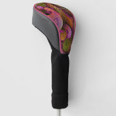 Paisley Lila Golf Headcover (angewinkelt)
