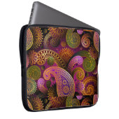 Paisley Lila Laptopschutzhülle (Vorne Rechts)