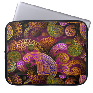 Paisley Lila Laptopschutzhülle