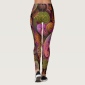 Paisley Lila Leggings (Rückseite)