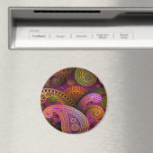 Paisley Lila Magnet (In Situ (Geschirrspüler))