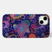Paisley Lila pink Case-Mate iPhone Hülle (Rückseite (Horizontal))