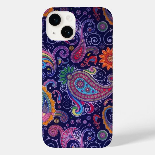 Paisley Lila pink Case-Mate iPhone Hülle (Rückseite)