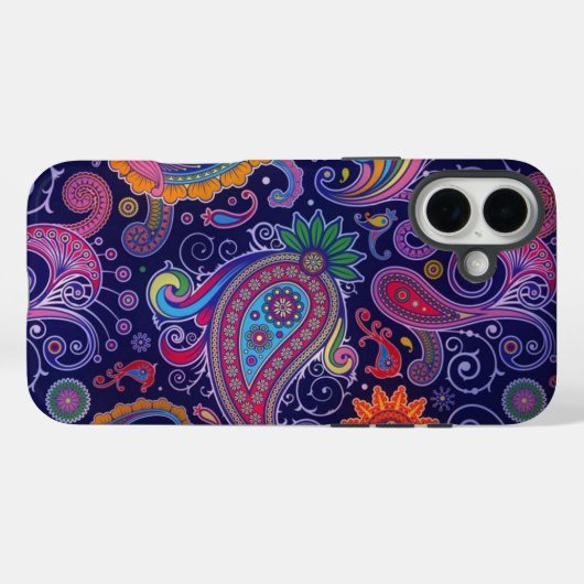 Paisley Lila Pink Case-Mate iPhone Hülle (Rückseite (Horizontal))
