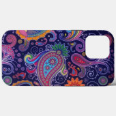 Paisley Lila pink Case-Mate iPhone Hülle (Rückseite (Horizontal))