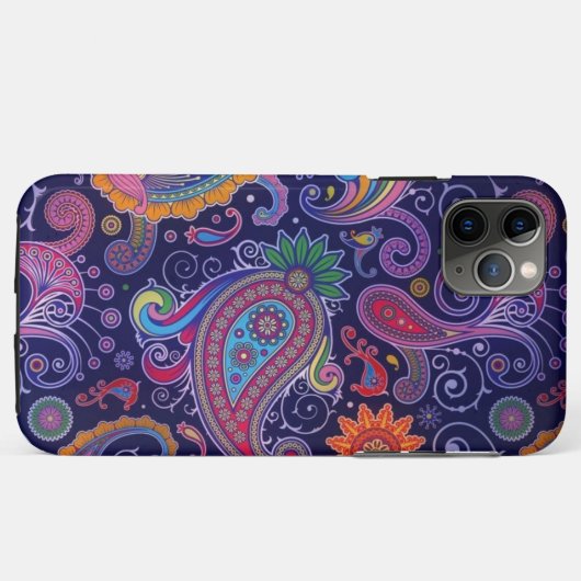 Paisley Lila pink Case-Mate iPhone Hülle (Rückseite (Horizontal))