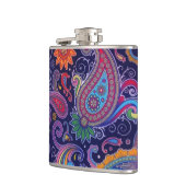 Paisley Lila pink Flachmann (Links)