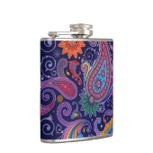 Paisley Lila pink Flachmann (Rechts)