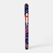 Paisley Lila Pink iPhone 16 Hülle (Linke Seite)