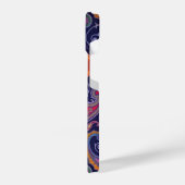 Paisley Lila pink iPhone Hülle (Linke Seite)