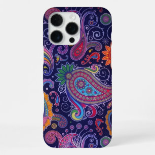 Paisley Lila Pink iPhone 16 Pro Max Hülle