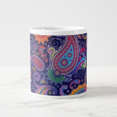 Paisley Lila pink Jumbo-Tasse (Vorderseite)