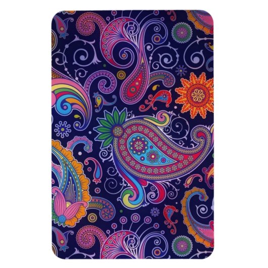 Paisley Lila pink Magnet (Vertikal)