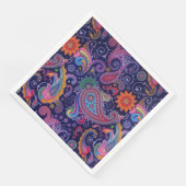 Paisley Lila pink Serviette (Ecke)