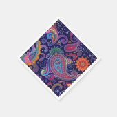 Paisley Lila pink Serviette (Ecke)