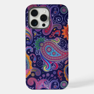 Paisley Lila rosa iPhone 15 Pro Max Hülle