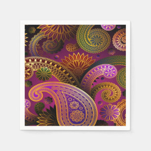 Paisley lila serviette