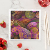 Paisley Lila Serviette (Beispiel)