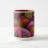 Paisley Lila Tasse (Zentrum)