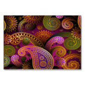 Paisley Lila Tischnummer (Vorderseite)