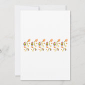 Paisley Lotus Blume Indian Couples Dusche Einladung (Rückseite)