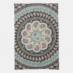 Paisley-Mandala Küchentuch