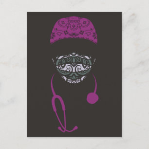 Paisley-Maske Postkarte