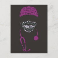 Paisley-Maske-Postkarte
