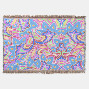 Paisley Mehrfarbig Decke