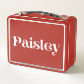Paisley Metall Brotdose (Rückseite)