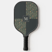Paisley Mit Monogramm Pickleball Paddle (Rückseite)