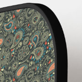 Paisley Mit Monogramm Pickleball Paddle (Linke Seite)