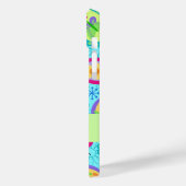 Paisley Modern Name Personalisiert Türkis Blue Case-Mate iPhone Hülle (Rückseite / Links)