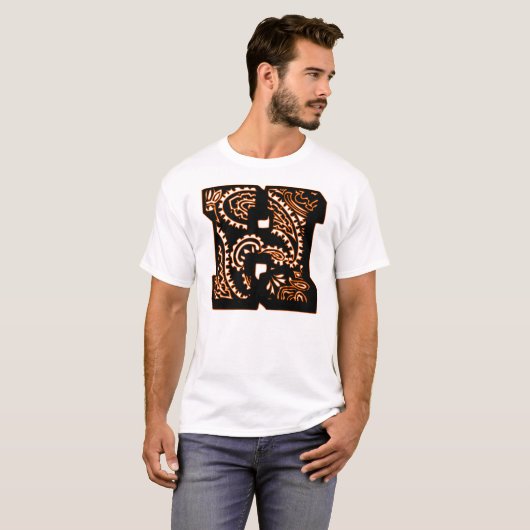 Paisley Monogram - H T-Shirt (Vorne ganz)