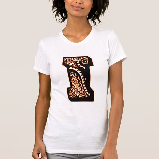 Paisley Monogram - I T-Shirt (Vorderseite)