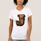 Paisley Monogram - J T-Shirt (Vorderseite)